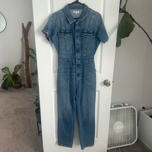 Good American denim fit for success jumpsuit